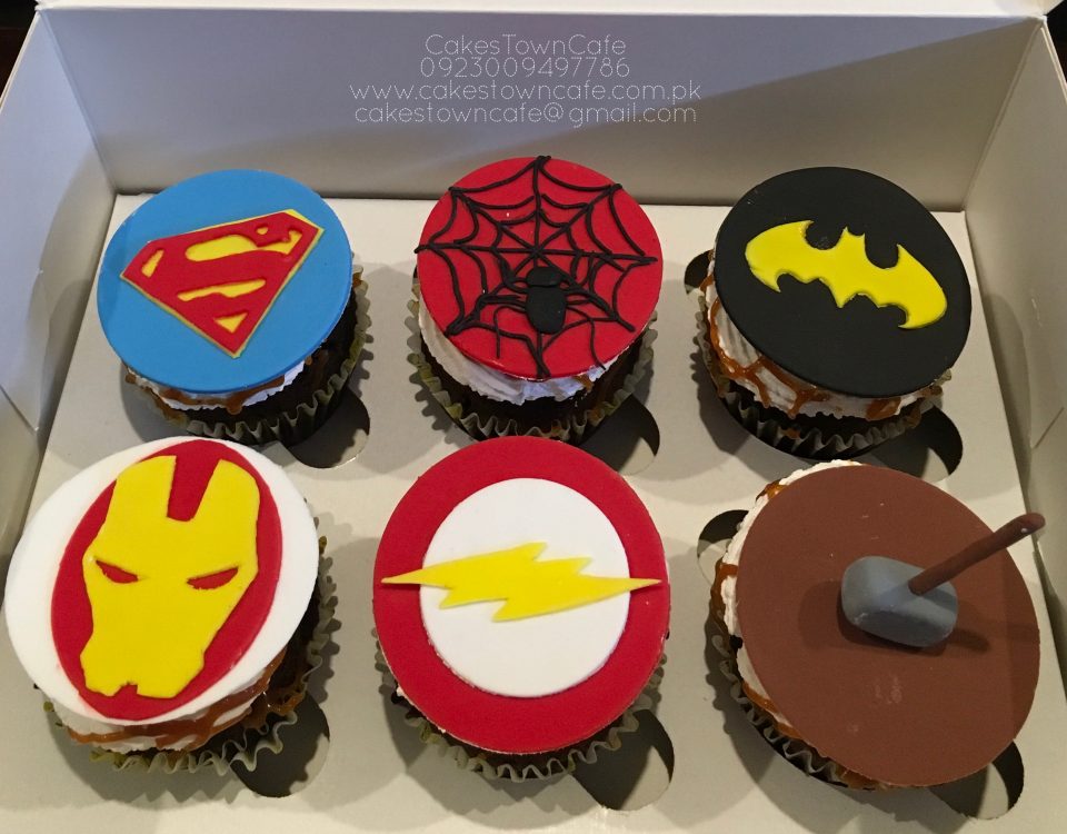 Super Hero Cupcakes 1